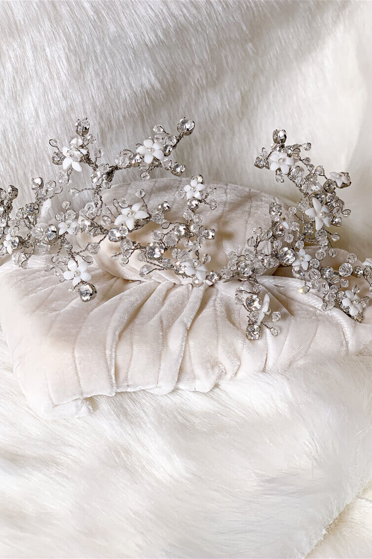 ZUHAIR MURAD FLORAL HEADPIECE